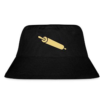 rolling_pin - Stanley/Stella recycelter Bucket Hat - Schwarz - Vorne