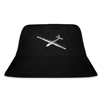 Segelflieger - Stanley/Stella recycelter Bucket Hat - Schwarz - Vorne
