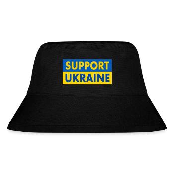 Support ukraine - Stanley/Stella Recycled Bucket Hat - black - Front