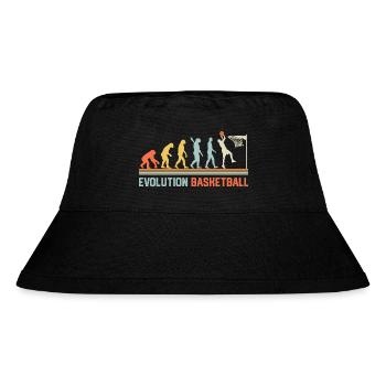 Basketball Evolution - Stanley/Stella Recycled Bucket Hat - black - Front