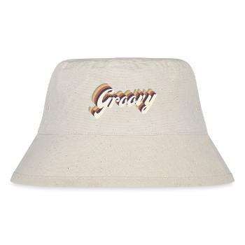 Vintage Groovy - Stanley/Stella Recycled Bucket Hat - natural - Front