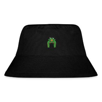 Green command bot - Stanley/Stella Recycled Bucket Hat - black - Front