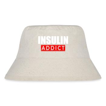 Insulin-Süchtiger - Stanley/Stella recycelter Bucket Hat - Naturweiß - Vorne