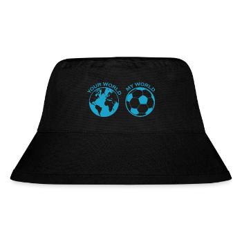 Fußball Soccer - Stanley/Stella recycelter Bucket Hat - Schwarz - Vorne