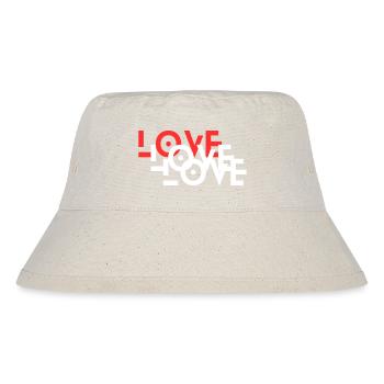 love - Stanley/Stella recycelter Bucket Hat - Naturweiß - Vorne