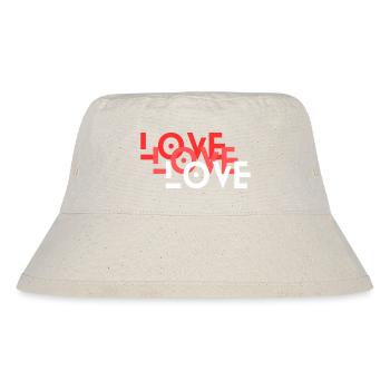 love - Stanley/Stella recycelter Bucket Hat - Naturweiß - Vorne