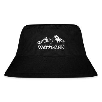 The legendary Watzmann mountain in Berchtesgaden - Geo - Stanley/Stella Recycled Bucket Hat - black - Front