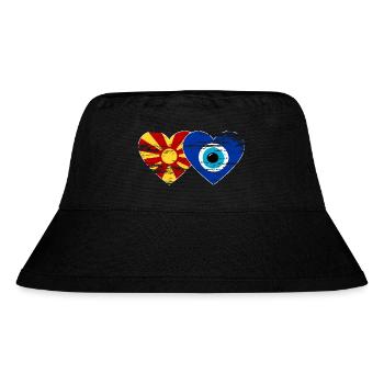 Drapeau Nazarpearl de Macédoine utilisé - Bob recyclé Stanley/Stella - noir - Devant