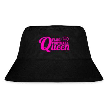 Flag Football Queen Flaggies Mädchen Frauen - Stanley/Stella recycelter Bucket Hat - Schwarz - Vorne