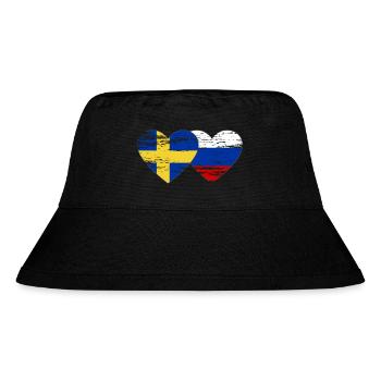 Suède Drapeau russe utilisé - Bob recyclé Stanley/Stella - noir - Devant