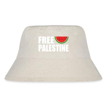 Free palestine - Stanley/Stella Recycled Bucket Hat - natural - Front