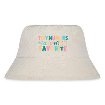 Winzige Menschen sind mein Favorit - Stanley/Stella recycelter Bucket Hat - Naturweiß - Vorne