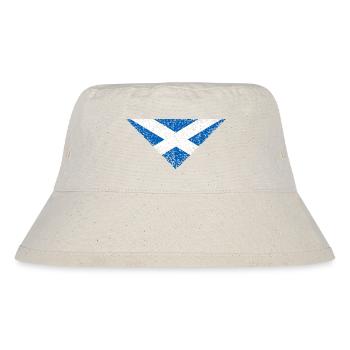 Scotland Flag Triangle - Stanley/Stella Recycled Bucket Hat - natural - Front