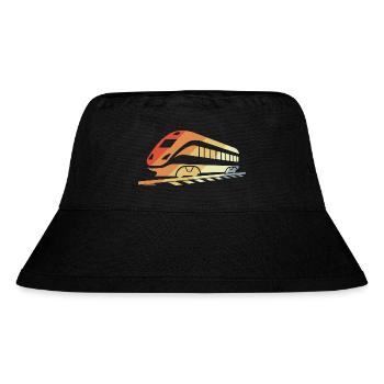 Railway Retro Style - Stanley/Stella Recycled Bucket Hat - black - Front