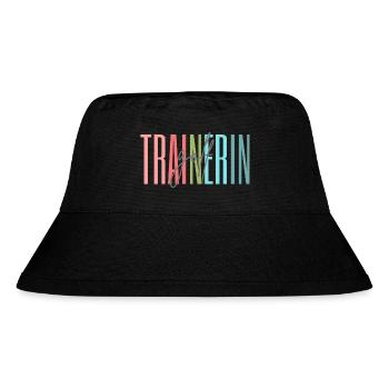 Trainerin Golf Golftrainerin Golferin Geschenk - Stanley/Stella recycelter Bucket Hat - Schwarz - Vorne