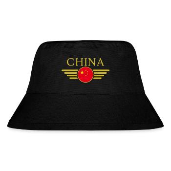 J’aime la Chine, T-shirt design de style élégance - Bob recyclé Stanley/Stella - noir - Devant