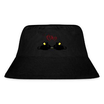 süße mäuse - Stanley/Stella recycelter Bucket Hat - Schwarz - Vorne