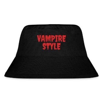 Vampirstil Verspieltes Grafikdesign - Stanley/Stella recycelter Bucket Hat - Schwarz - Vorne