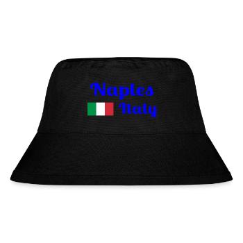 Neapel Italia - Stilvolle Drucke - Stanley/Stella recycelter Bucket Hat - Schwarz - Vorne