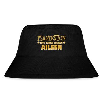Frauenname Aileen - Stanley/Stella recycelter Bucket Hat - Schwarz - Vorne