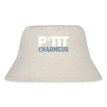 P'tit Charmeur - Baby - Geburt - Kind - Stanley/Stella recycelter Bucket Hat - Naturweiß - Vorne