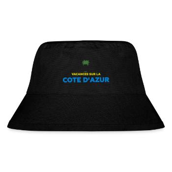 Vacances sur la côte d'azur - Bob recyclé Stanley/Stella - noir - Devant