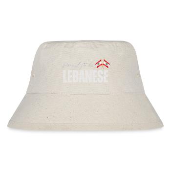 Libanese stolz, ich liebe den Libanon - Stanley/Stella recycelter Bucket Hat - Naturweiß - Vorne