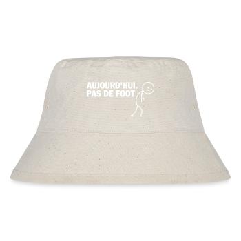 Heute kein Fußball - Stanley/Stella recycelter Bucket Hat - Naturweiß - Vorne