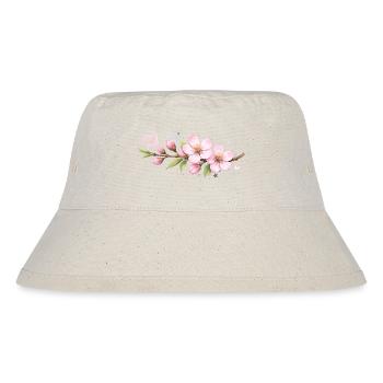 Pfirsichbluten_Graffiti - Stanley/Stella recycelter Bucket Hat - Naturweiß - Vorne