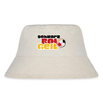 Fußball Motiv für die WM - Stanley/Stella recycelter Bucket Hat - Naturweiß - Vorne