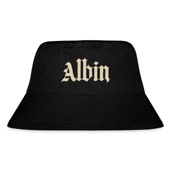 Abhin in Gothic Script - Stanley/Stella recycelter Bucket Hat - Schwarz - Vorne