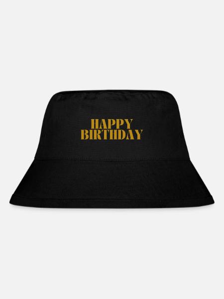 Happy Birthday - Stanley/Stella recycelter Bucket Hat - Schwarz