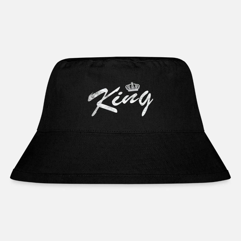 Roi PartnerLook King & Queen cadeau - Bob recyclé Stanley/Stella - noir