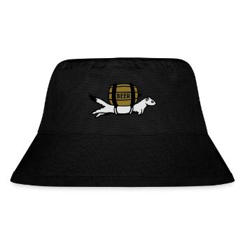 pub_goes_the_weasel_beer_3c - Stanley/Stella recycelter Bucket Hat - Schwarz - Vorne