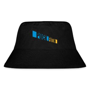 puck futin logo design - Stanley/Stella Recycled Bucket Hat - black - Front