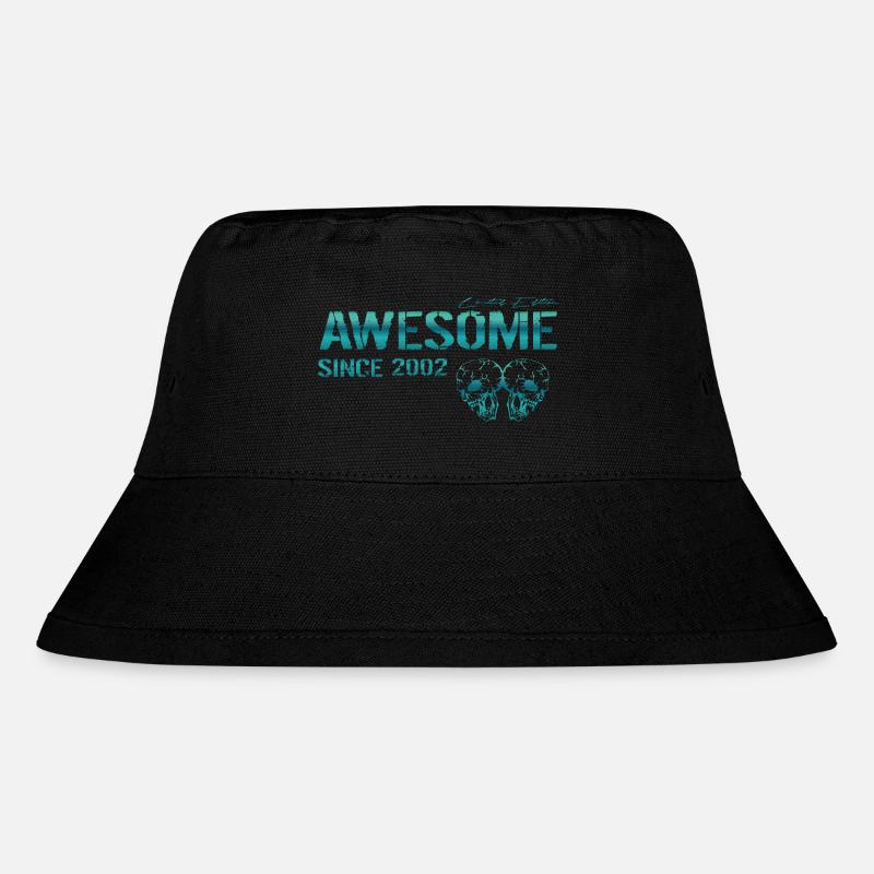Awesome since 2002 Gift - Stanley/Stella Recycled Bucket Hat - black