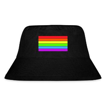 Rainbow flag - Stanley/Stella Recycled Bucket Hat - black - Front