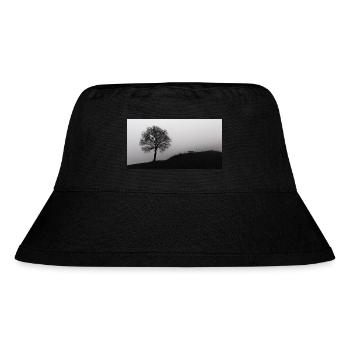Die Bank und der Baum im Nebel - Stanley/Stella recycelter Bucket Hat - Schwarz - Vorne
