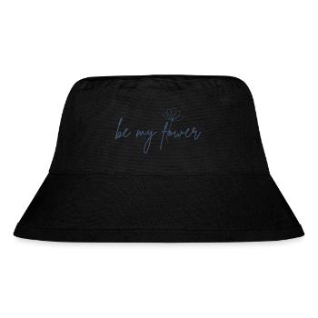 BE MY FLOWER - Stanley/Stella recycelter Bucket Hat - Schwarz - Vorne