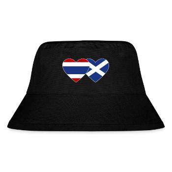 Coeur de drapeau de Thaïlande Ecosse - Bob recyclé Stanley/Stella - noir - Devant