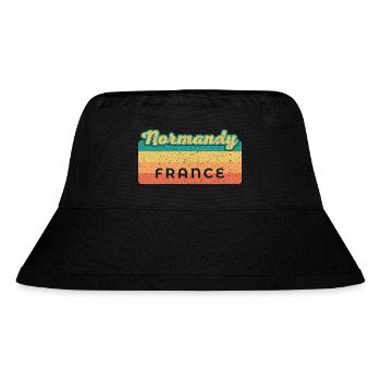Tourist Frankreich Normandie Normannisch Sprache - Stanley/Stella recycelter Bucket Hat - Schwarz - Vorne