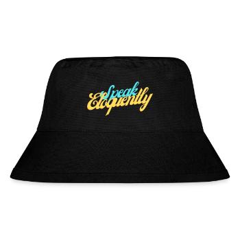 Speak Eloquently 01 - Stanley/Stella Recycled Bucket Hat - black - Front