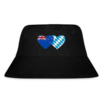 Drapeau de la Nouvelle-Zélande Bavaria Coeur - Bob recyclé Stanley/Stella - noir - Devant