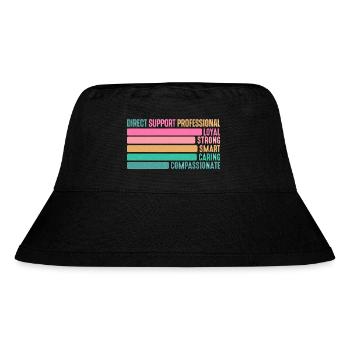 Direct Support Professional - Stanley/Stella Recycled Bucket Hat - black - Front