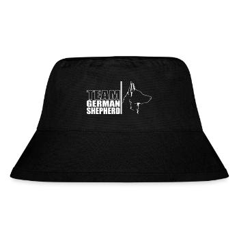 TEAM German Shepherd Hunde Hund Wilsigns - Stanley/Stella recycelter Bucket Hat - Schwarz - Vorne