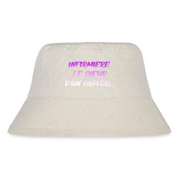 KRANKENSCHWESTER KRANKENSCHWESTER DOKTOR HUMOR DRÖLES 14 - Stanley/Stella recycelter Bucket Hat - Naturweiß - Vorne
