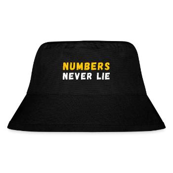 Numbers Never Lie Quote | Funny Math Pun | Math - Stanley/Stella Recycled Bucket Hat - black - Front