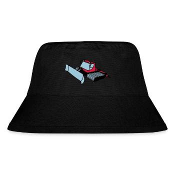 Pistenraupe - Stanley/Stella recycelter Bucket Hat - Schwarz - Vorne
