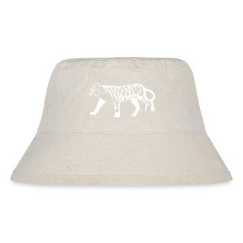 Stylized tiger with animal print - Stanley/Stella Recycled Bucket Hat - natural - Front