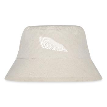 Geometrische Punkte auf gebogener Horizont Fläche - Stanley/Stella recycelter Bucket Hat - Naturweiß - Vorne